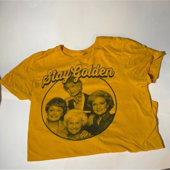Golden Girls Tops - The Golden Girls  Graphic T Shirt Yellow Size Small ABC Studios Retro Tee